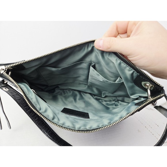 Coach Purse black leather quilted shoulder bag 19856 - Picture 6 of 10